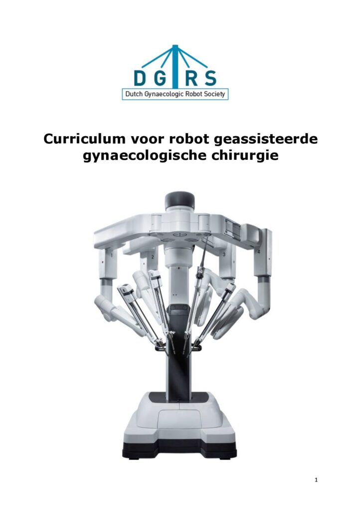 Opleidingscurriculum Robotchirurgie2025 website